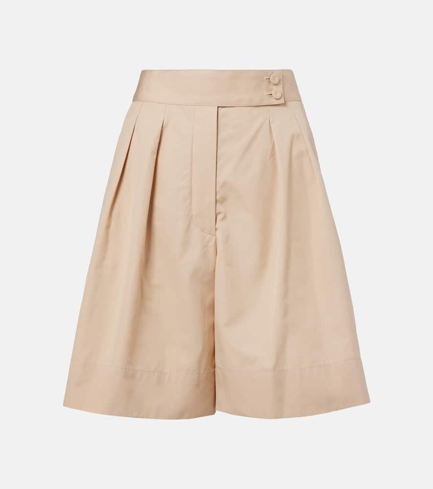 loro piana dorin cotton satin bermuda shorts