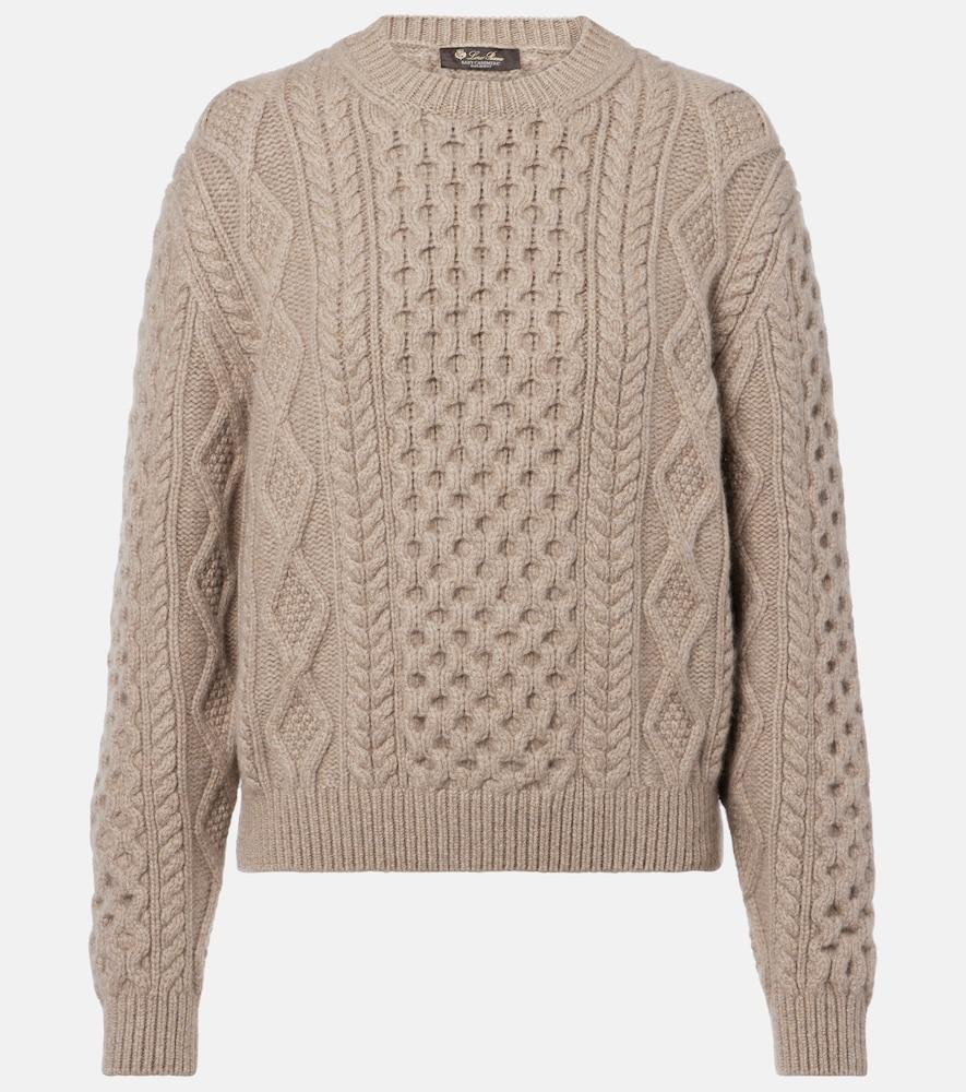loro piana eyre aran cashmere sweater