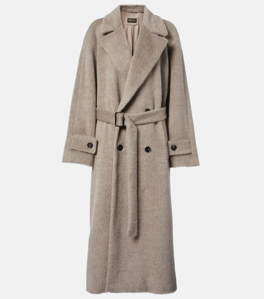 loro piana foster alpaca and wool trench coat