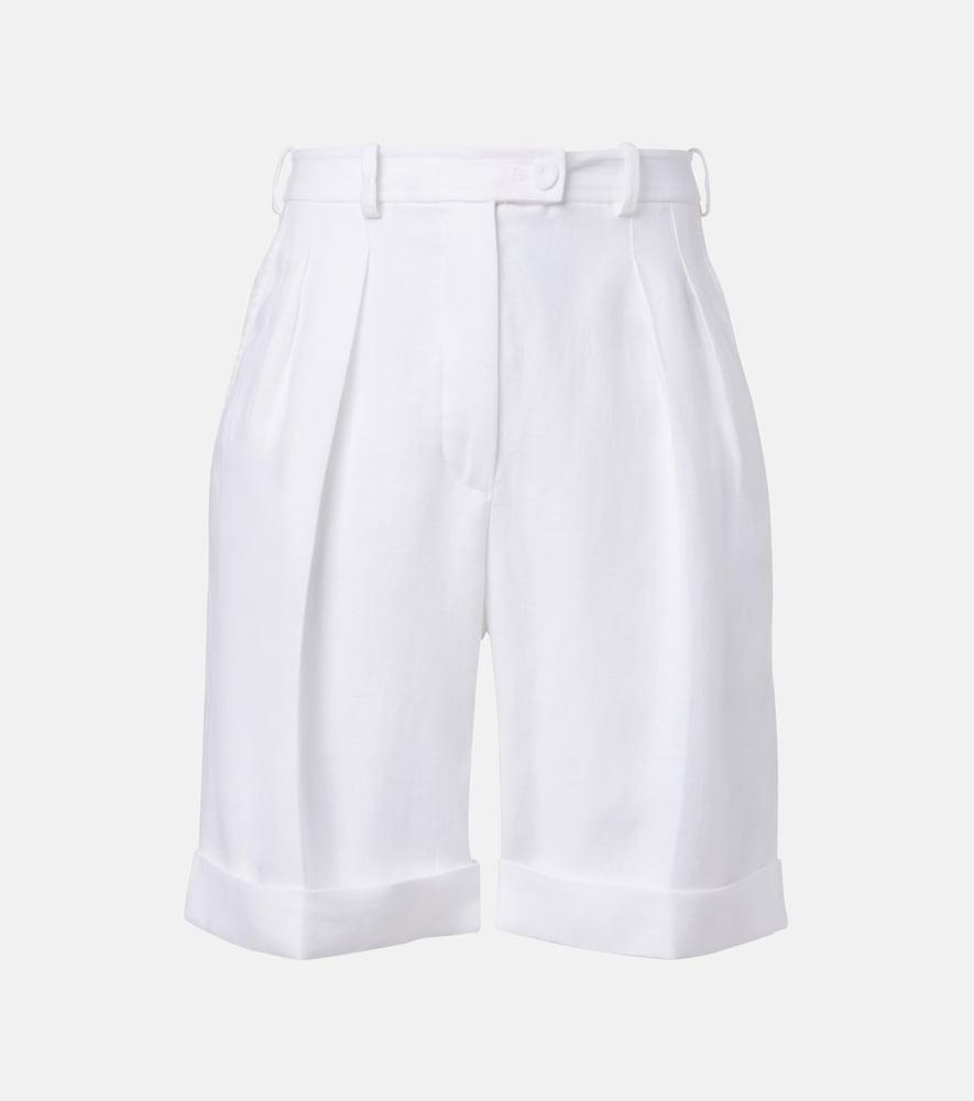 loro piana george linen bermuda shorts
