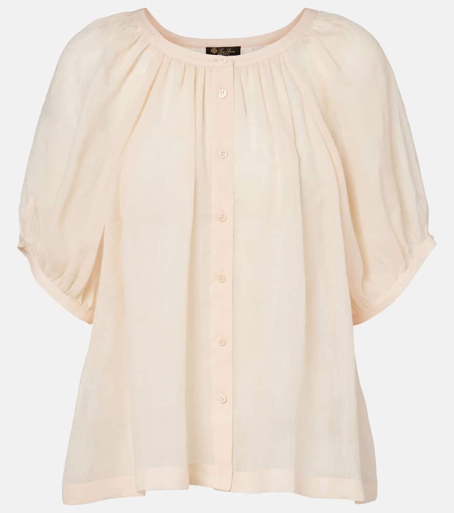 loro piana gritt ramie blouse