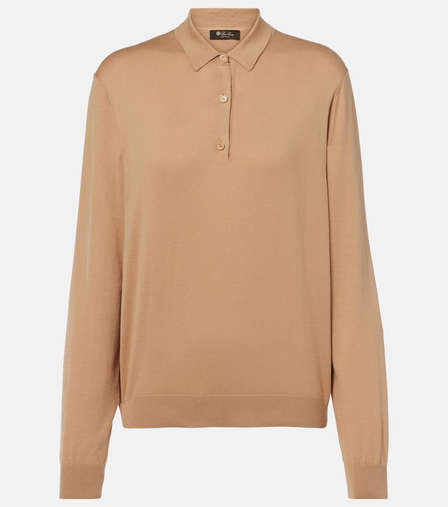 loro piana ice wish cotton polo sweater