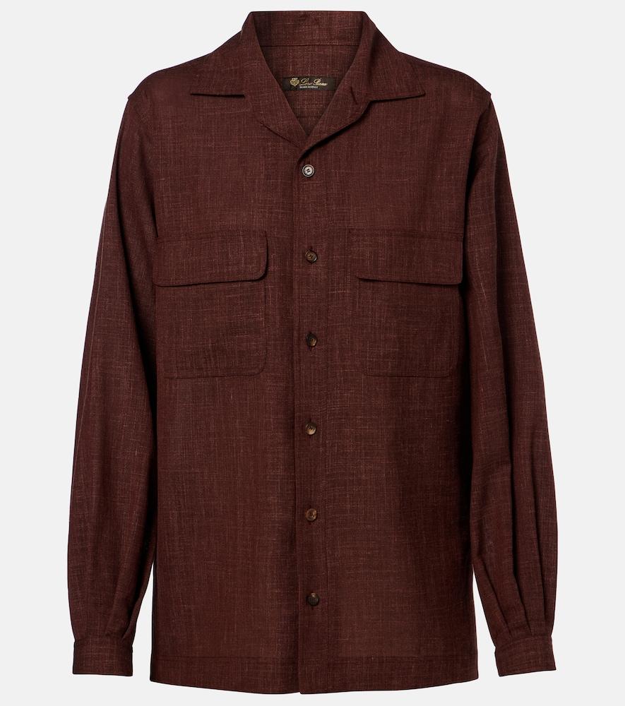 loro piana ida wool, silk, and linen shirt