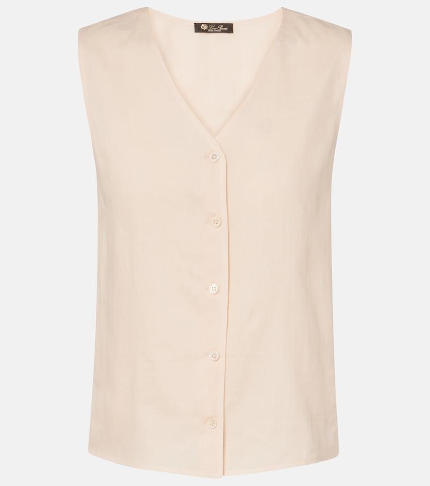 loro piana milly ramie vest