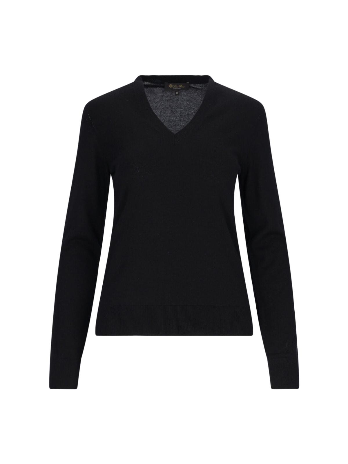loro piana neo piuma v-neck sweater