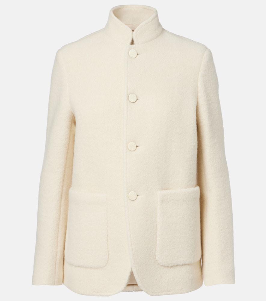 loro piana spagna alpaca, wool, and silk jacket