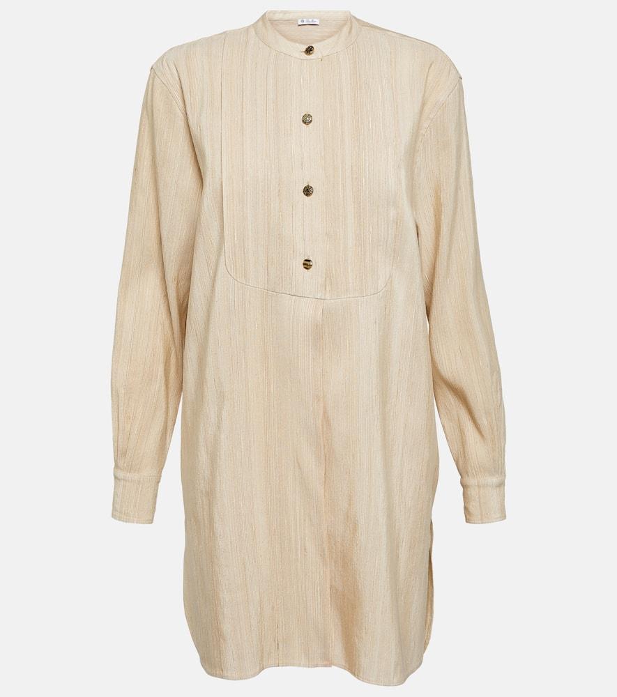 loro piana striped silk top