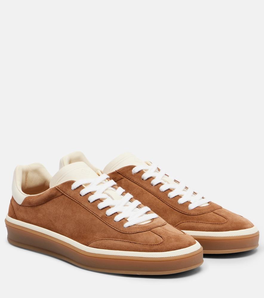 loro piana tennis suede sneakers
