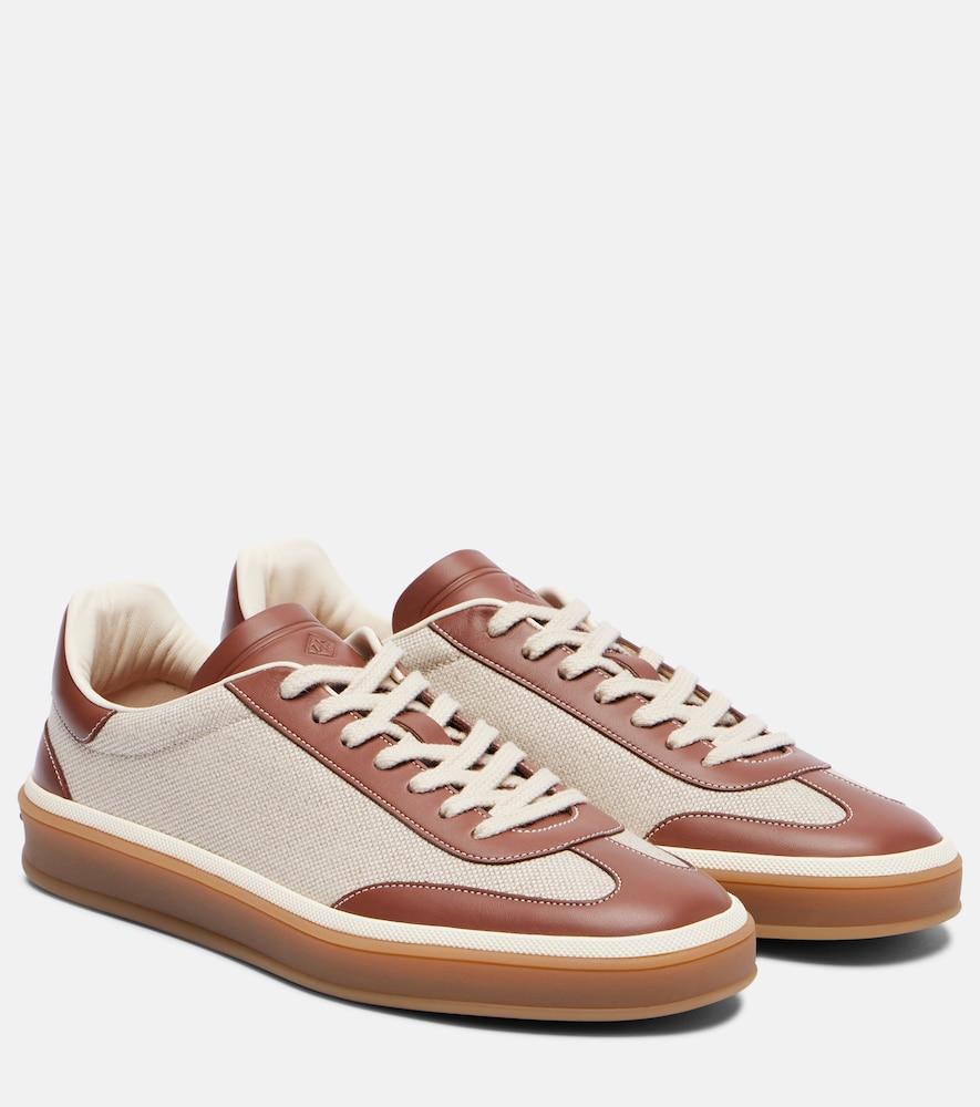 loro piana tennis walk leather