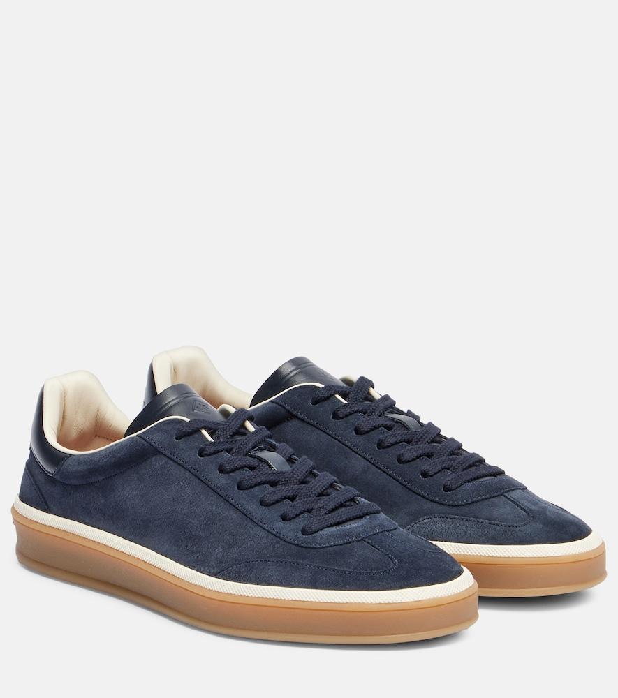 loro piana tennis walk suede sneakers