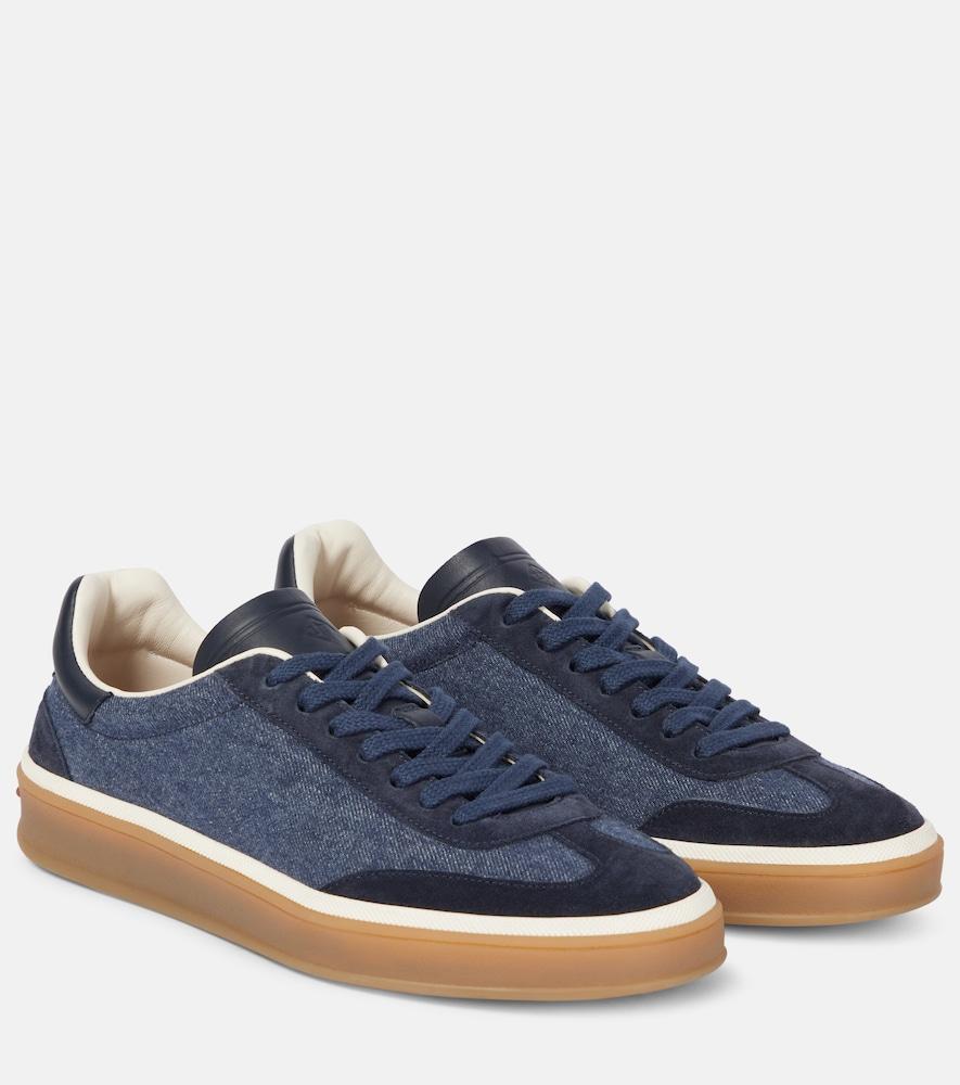 loro piana tennis walk suede