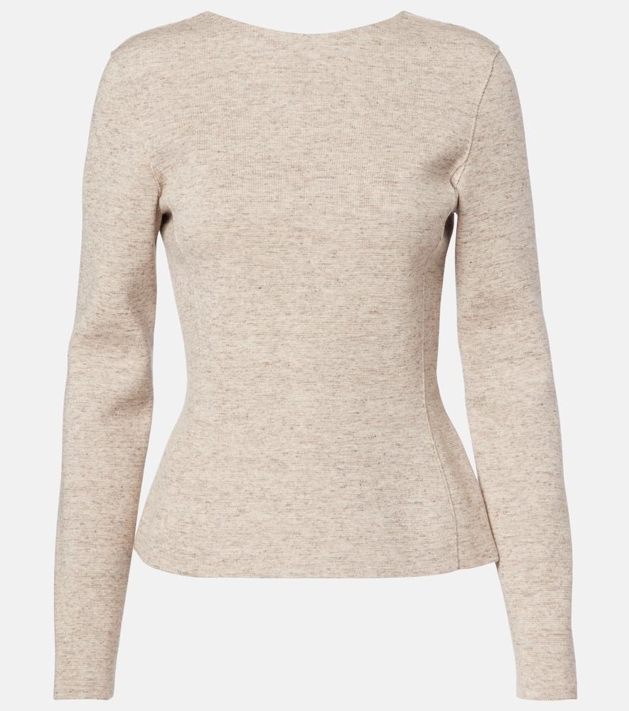loro piana willow cashmere, wool, and linen cardigan