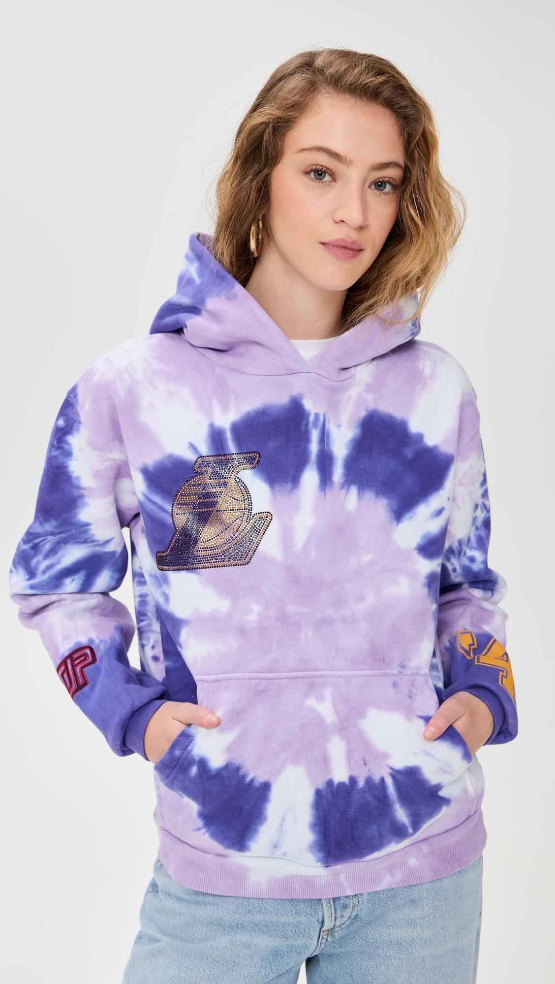 los angeles lakers tie dye hoodie