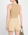 lottie scoop-neck tussah silk rib tank top