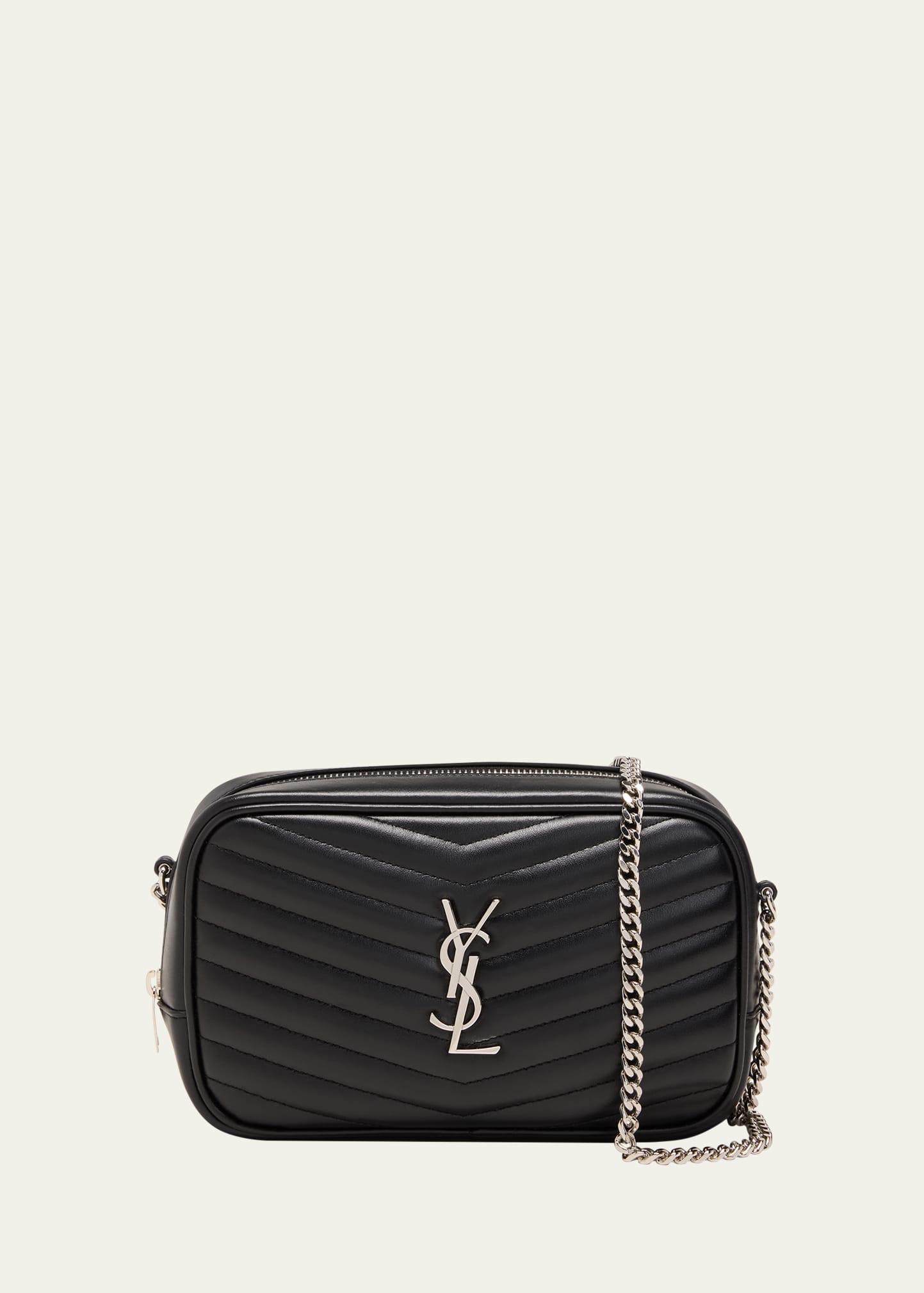 lou mini ysl camera bag in smooth quilted leather