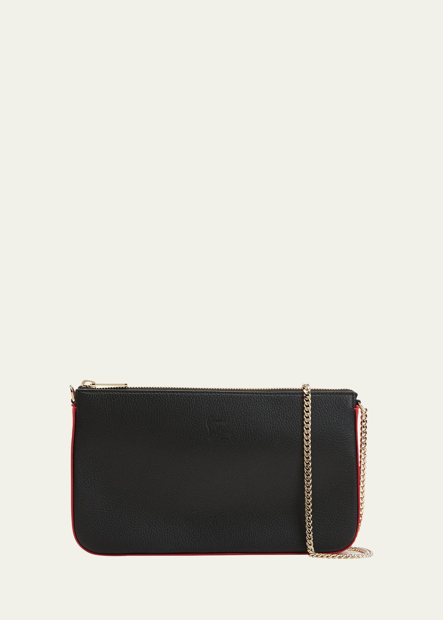 loubila hybrid crossbody in grained leather