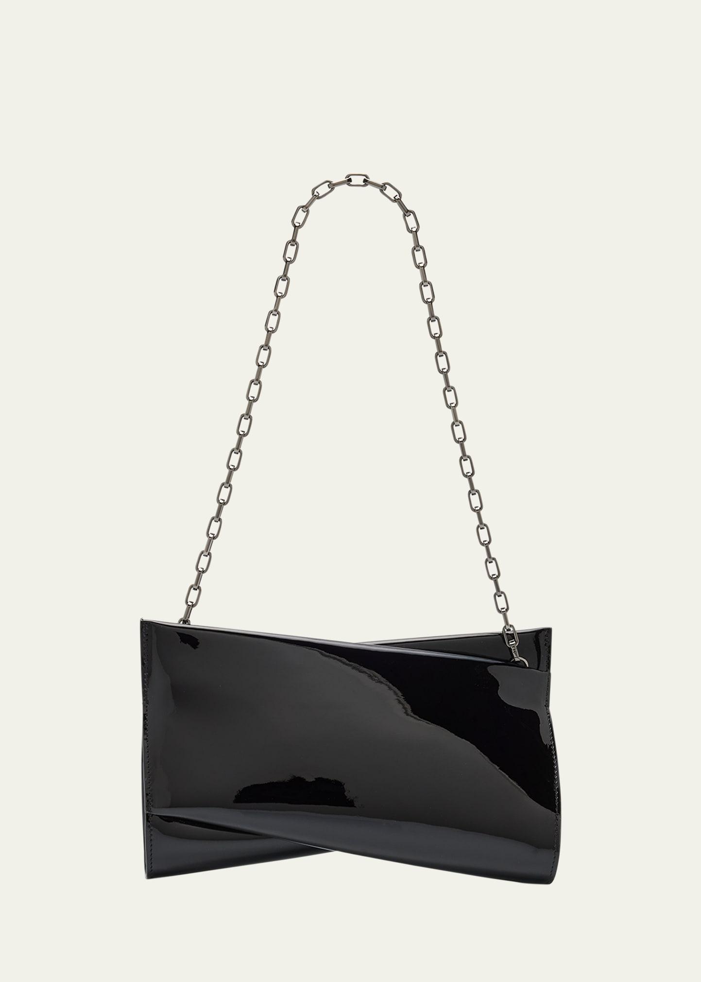 loubitwist small clutch bag in patent leather