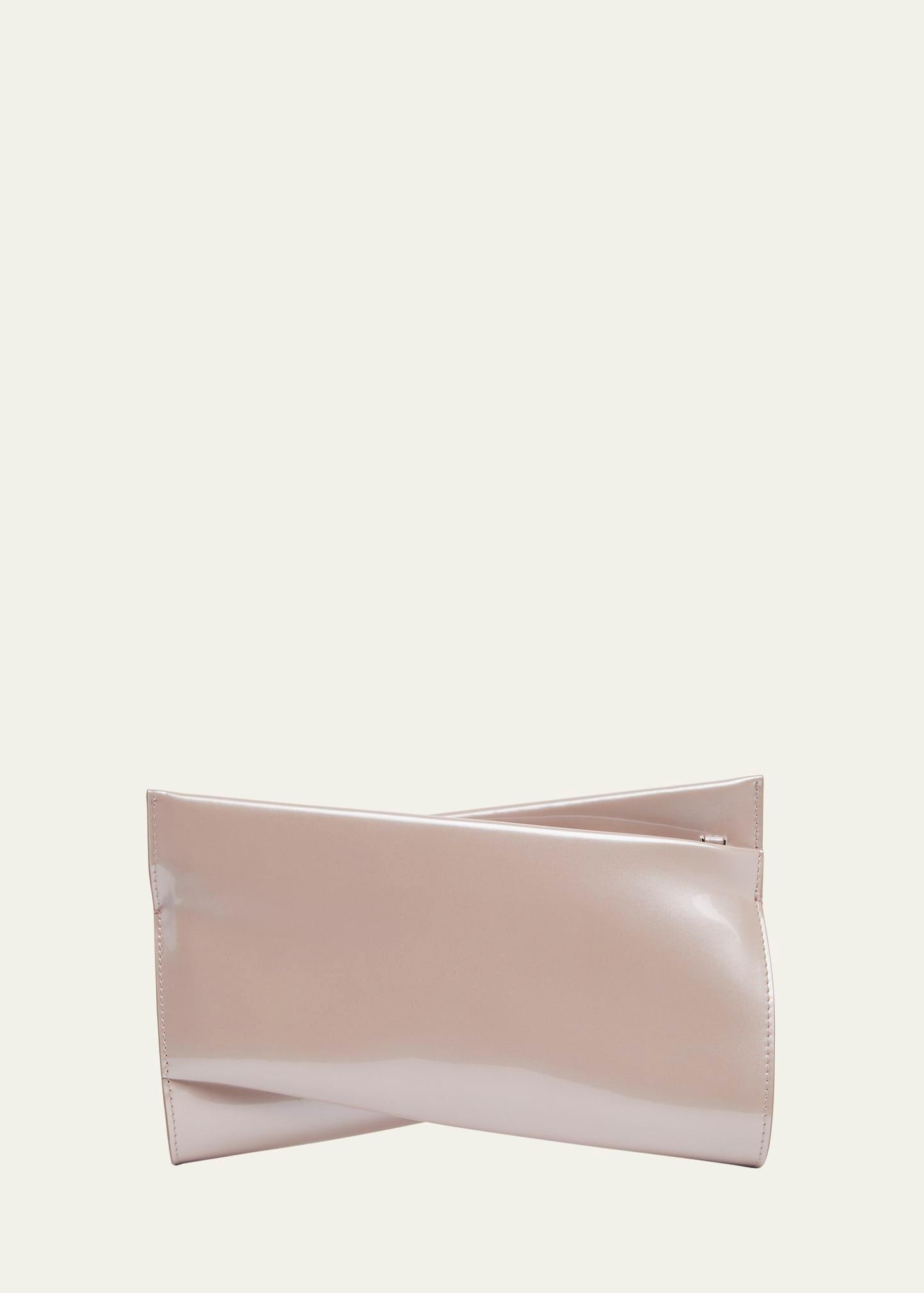 loubitwist small patent leather clutch bag