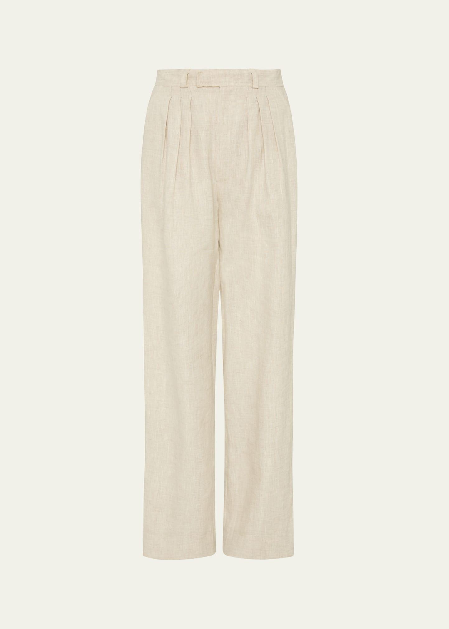 louis tailored straight-leg trousers