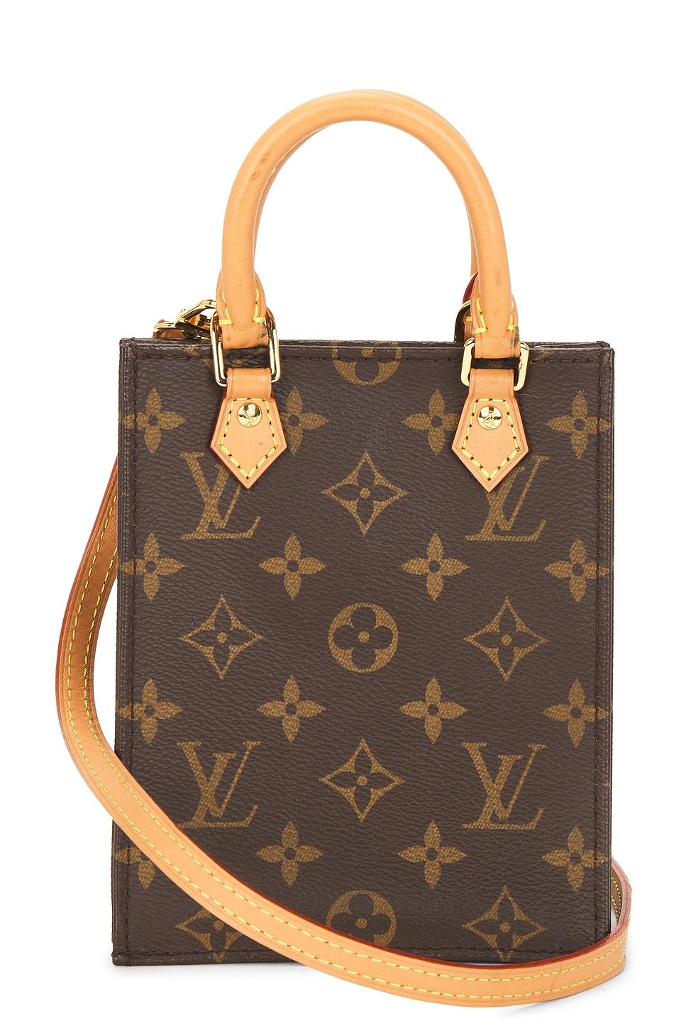 louis vuitton monogram petit sac plat tote bag
