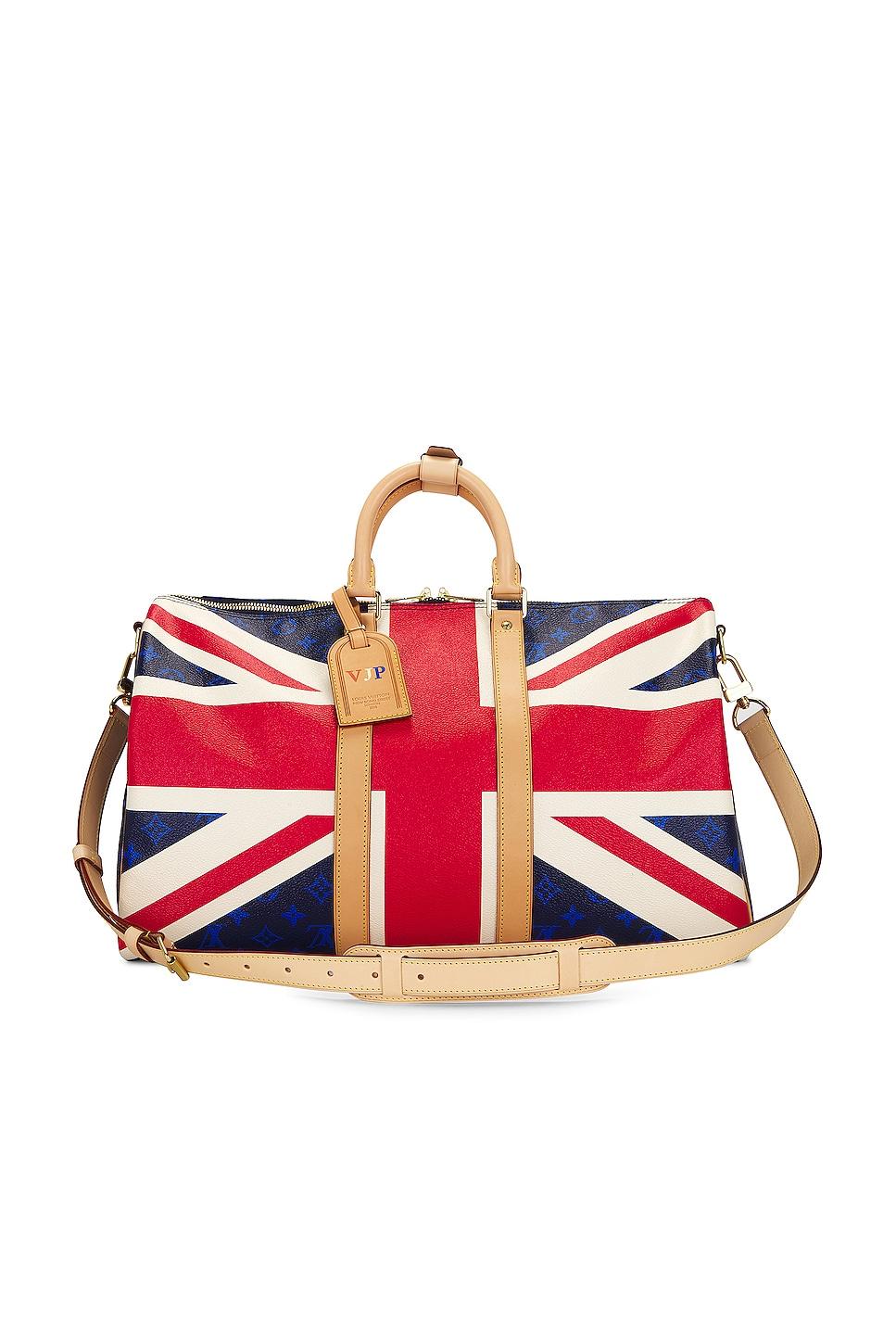 louis vuitton union jack royal wedding keepall bandouliere 45 handbag
