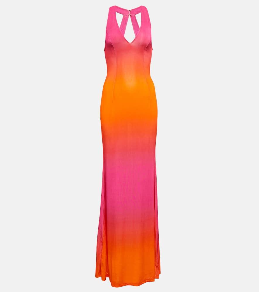 louisa ballou high sea printed jersey maxi dress