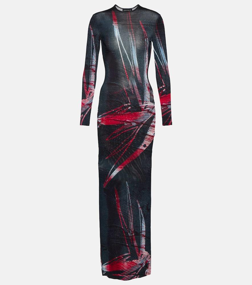 louisa ballou printed jersey maxi dress