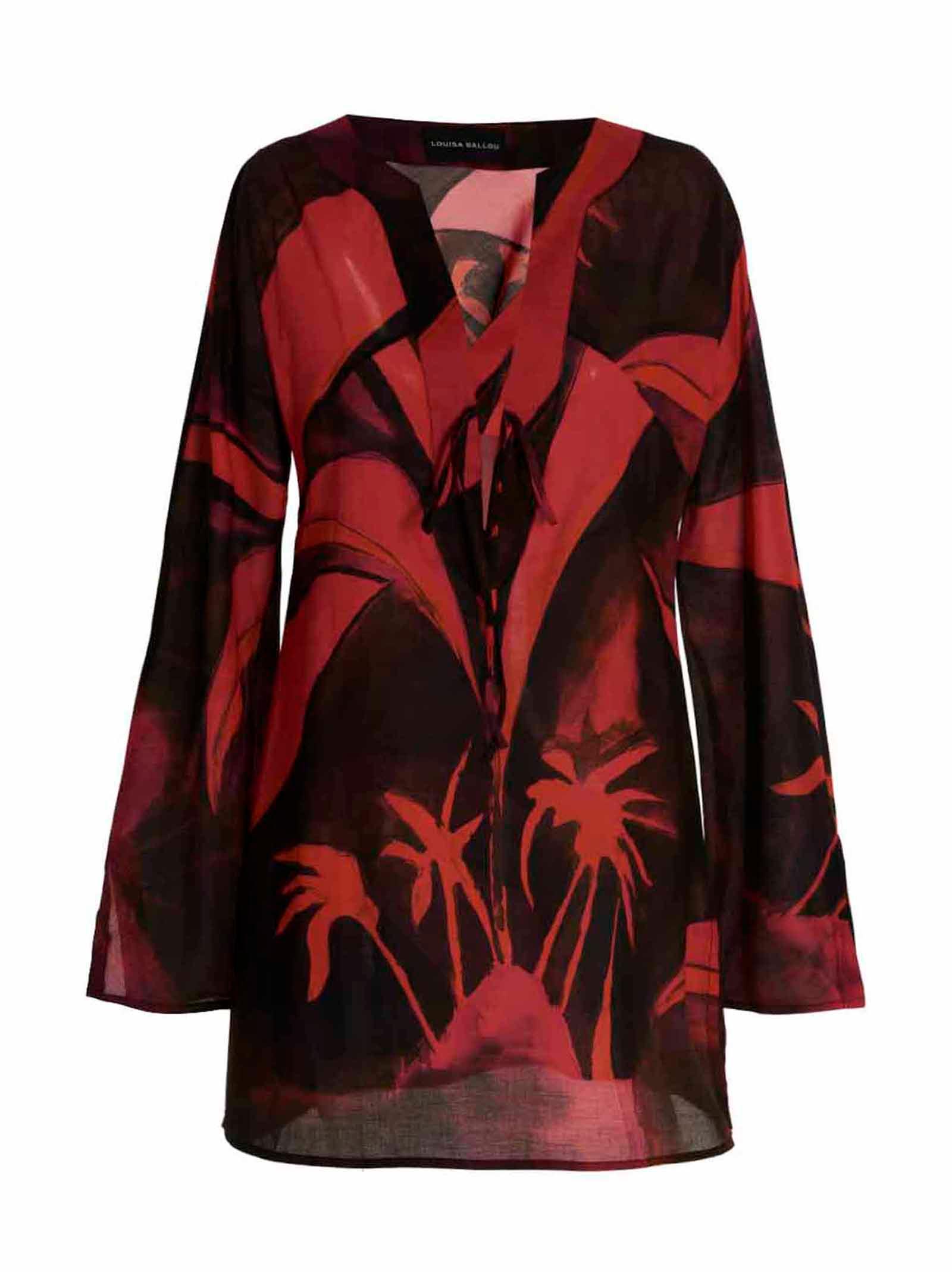 louisa ballou printed short kaftano