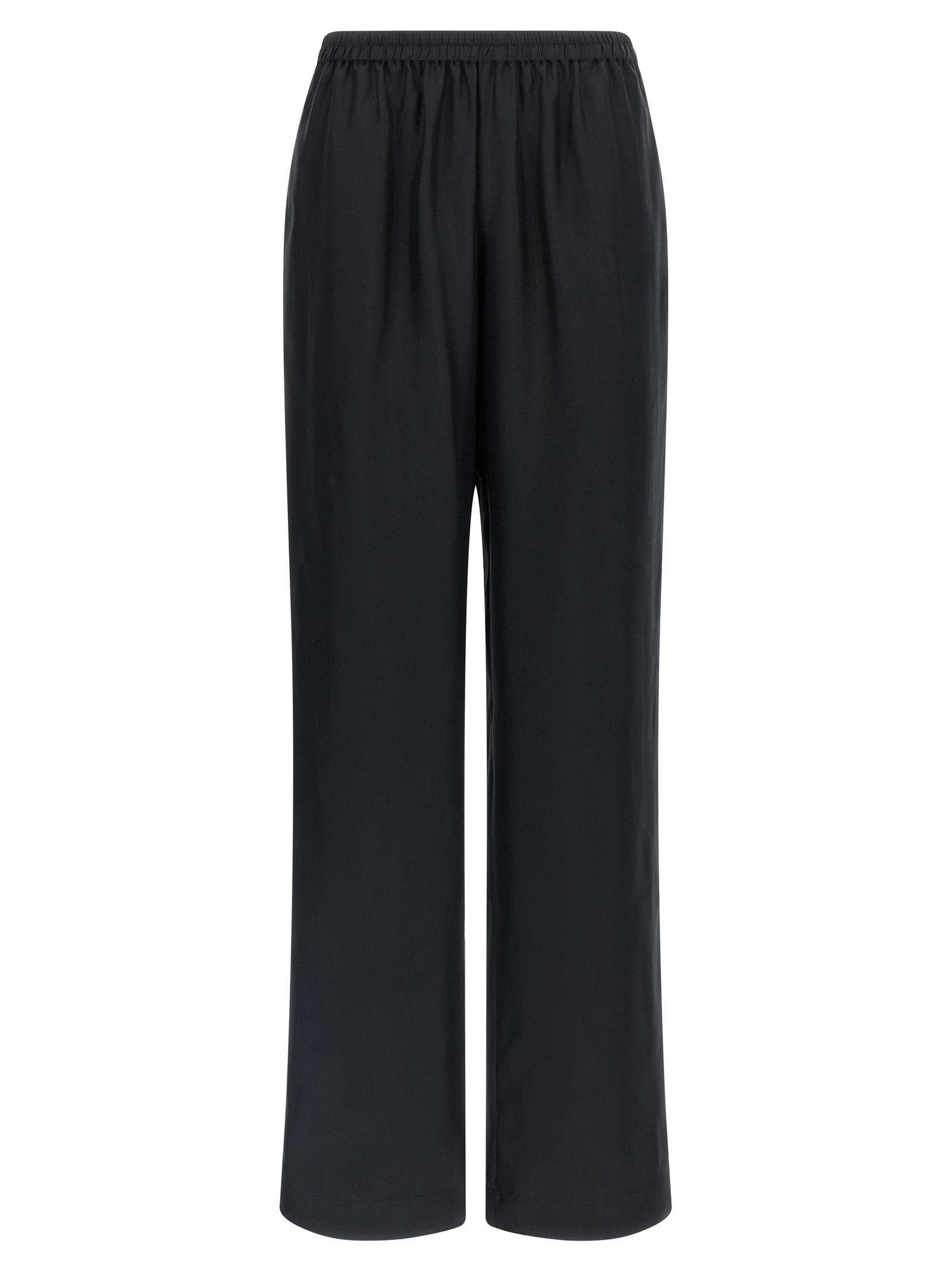 loulou de saison alera lds pants black silk - women