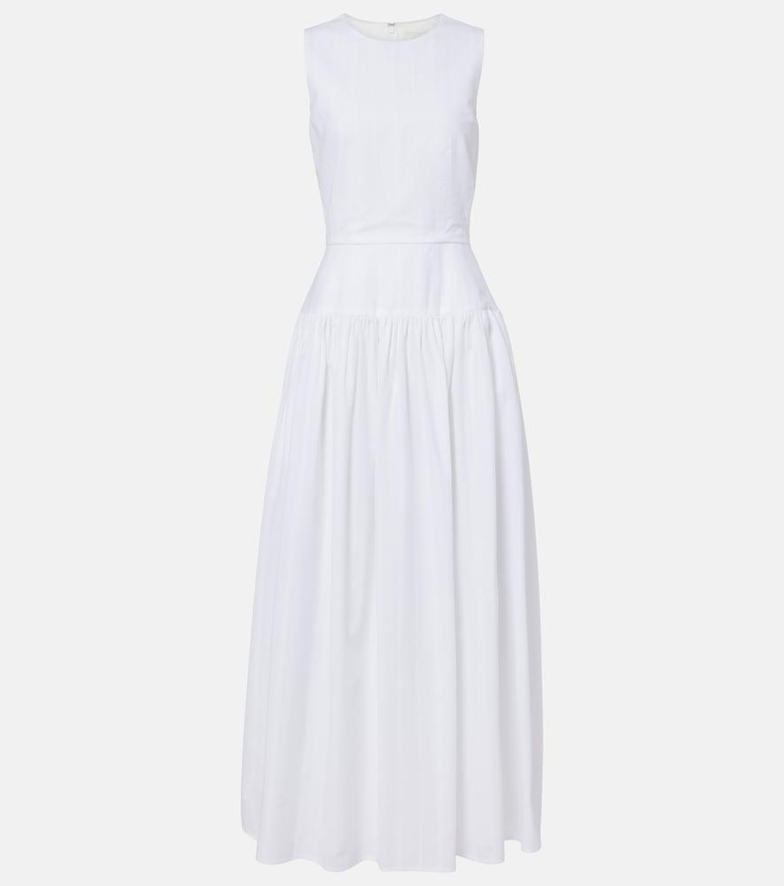 loulou de saison ama cotton poplin maxi dress