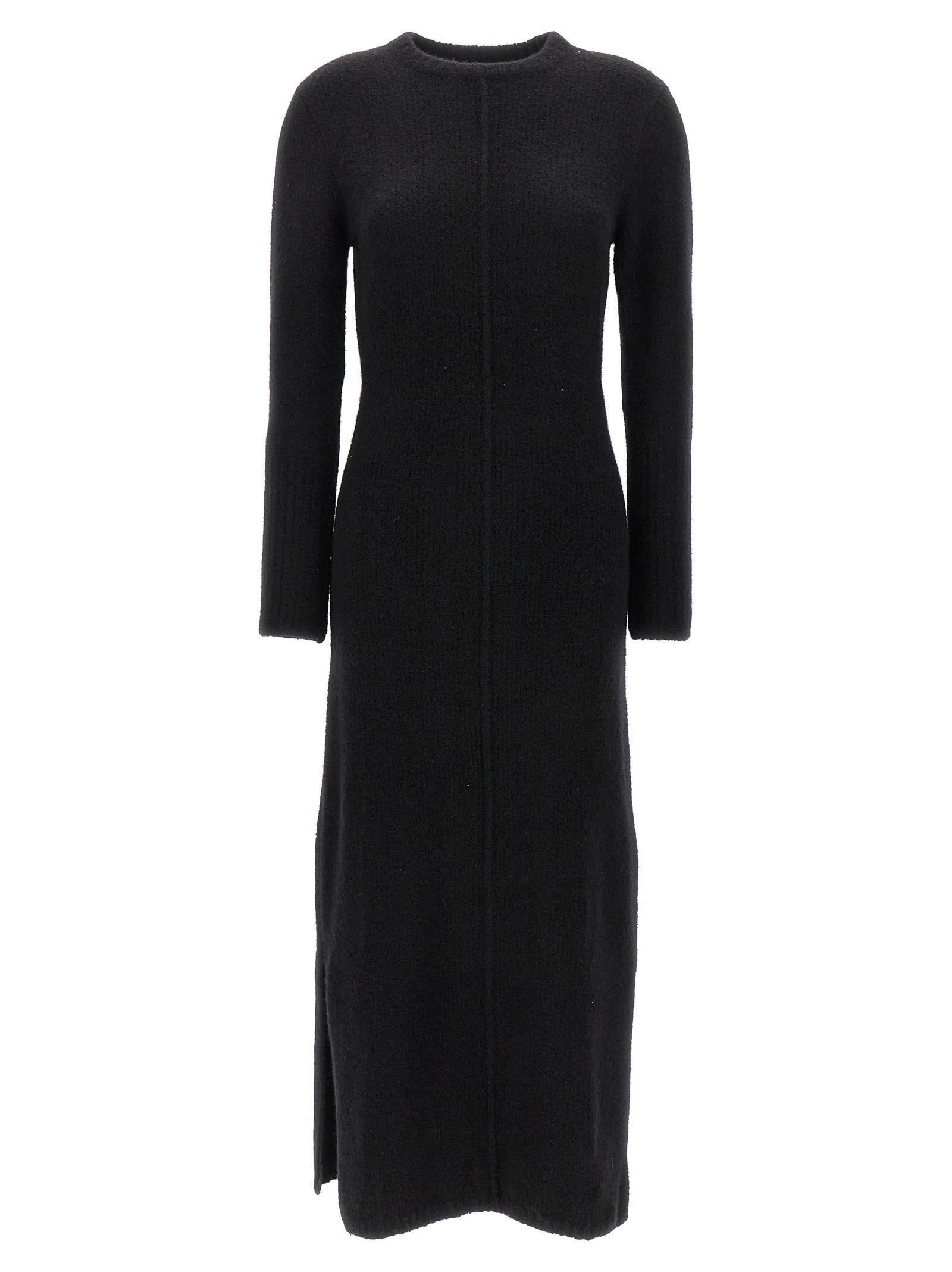 loulou de saison bisha long dress black cashmere polyamide - women