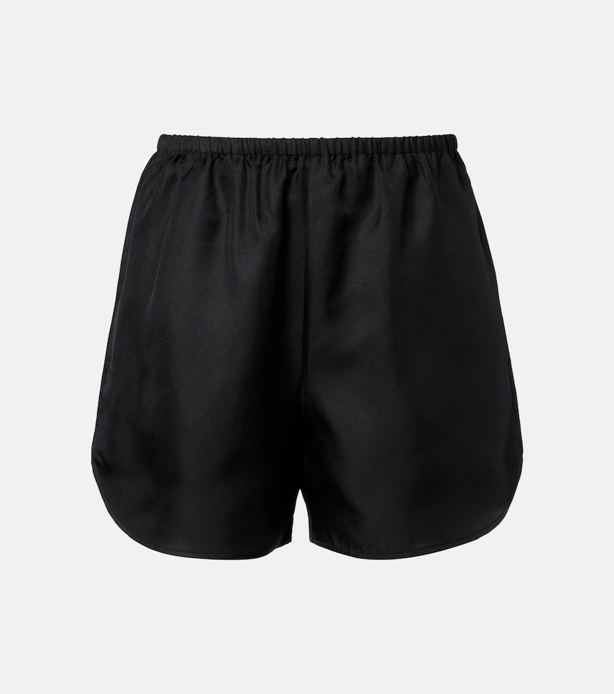 loulou de saison cabo silk satin shorts