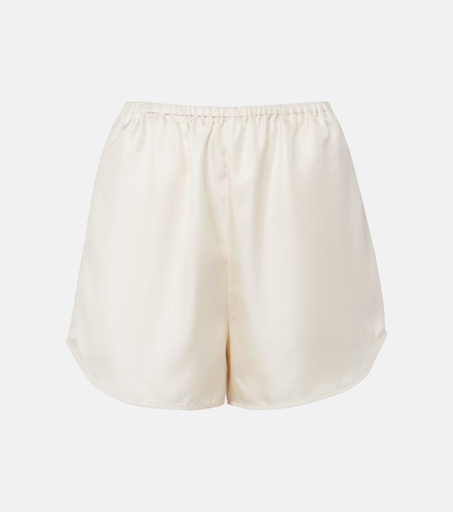loulou de saison cabo silk satin shorts