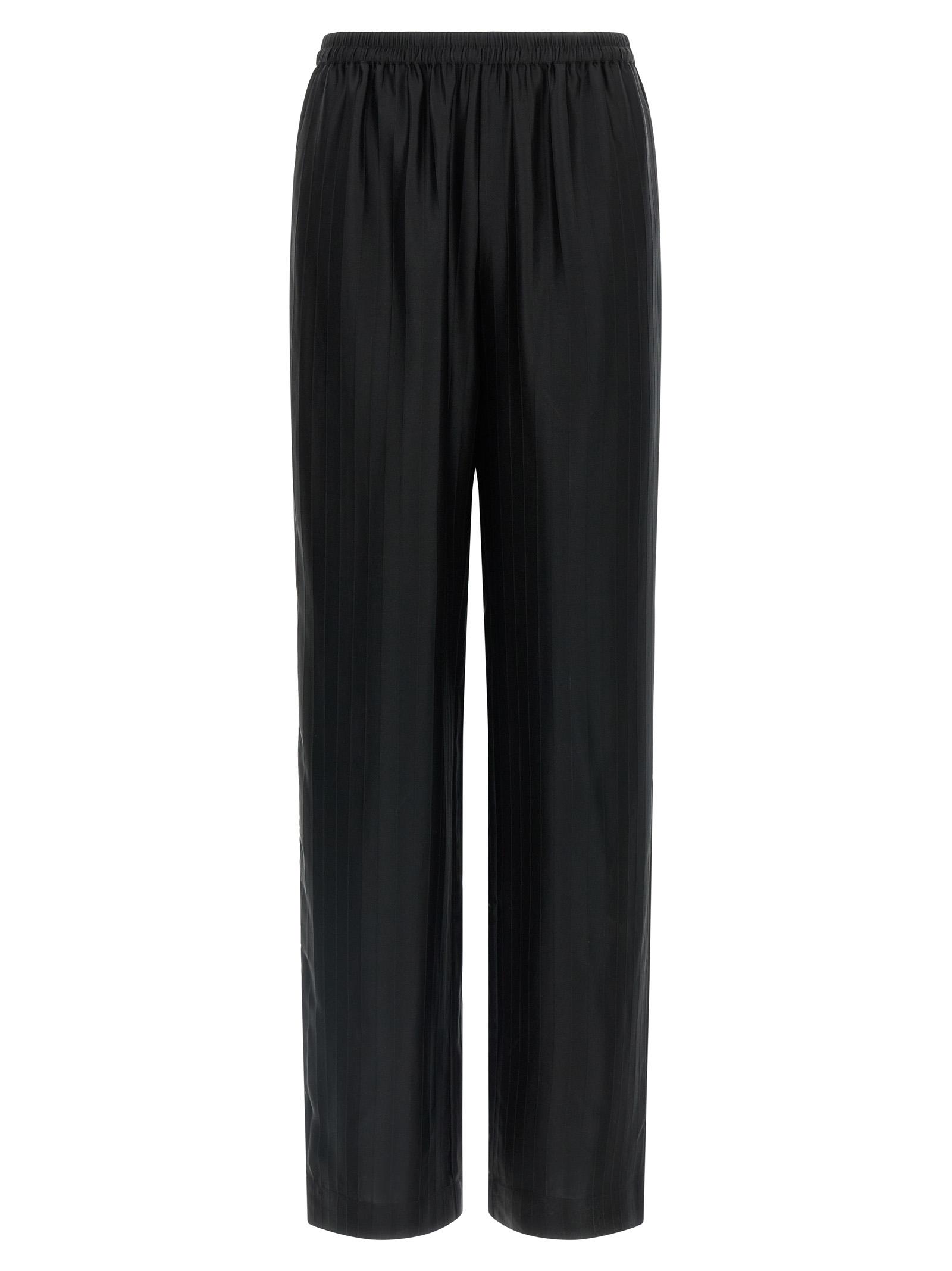loulou de saison kadala pants black viscose - women