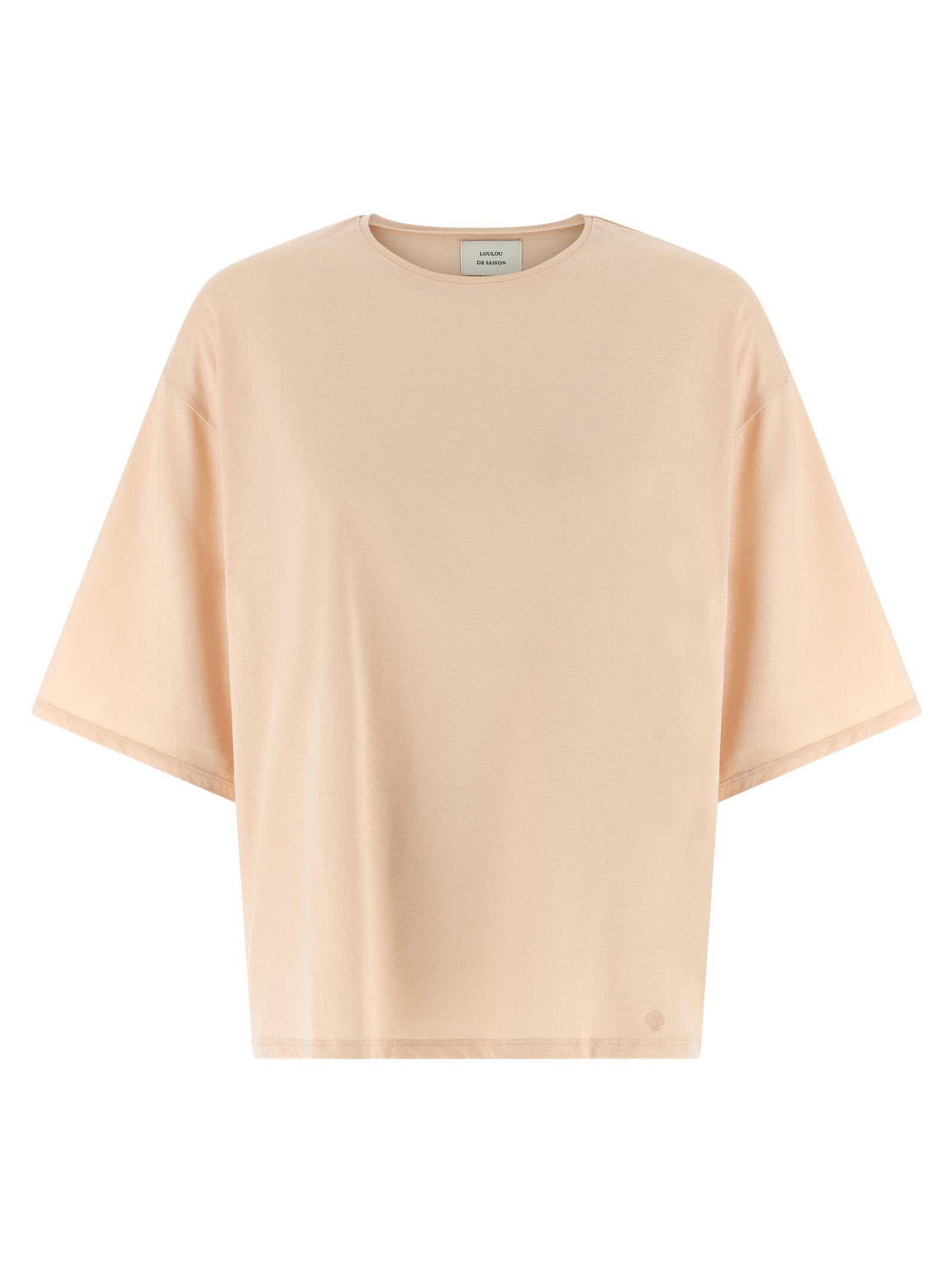 loulou de saison osis t-shirt pink cotton - women