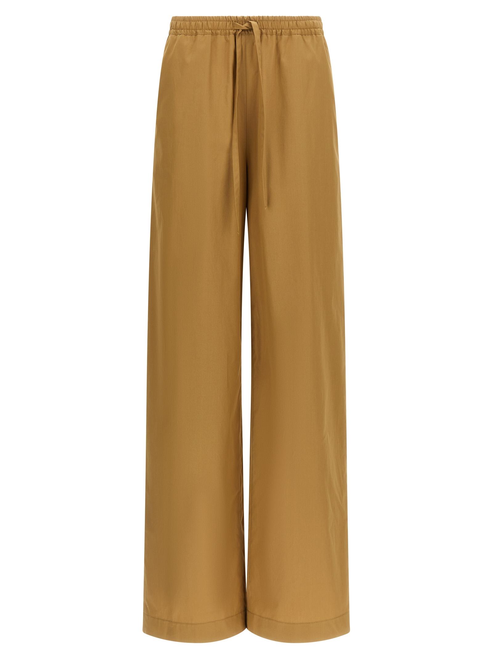 loulou de saison sero lds pants beige cotton - women