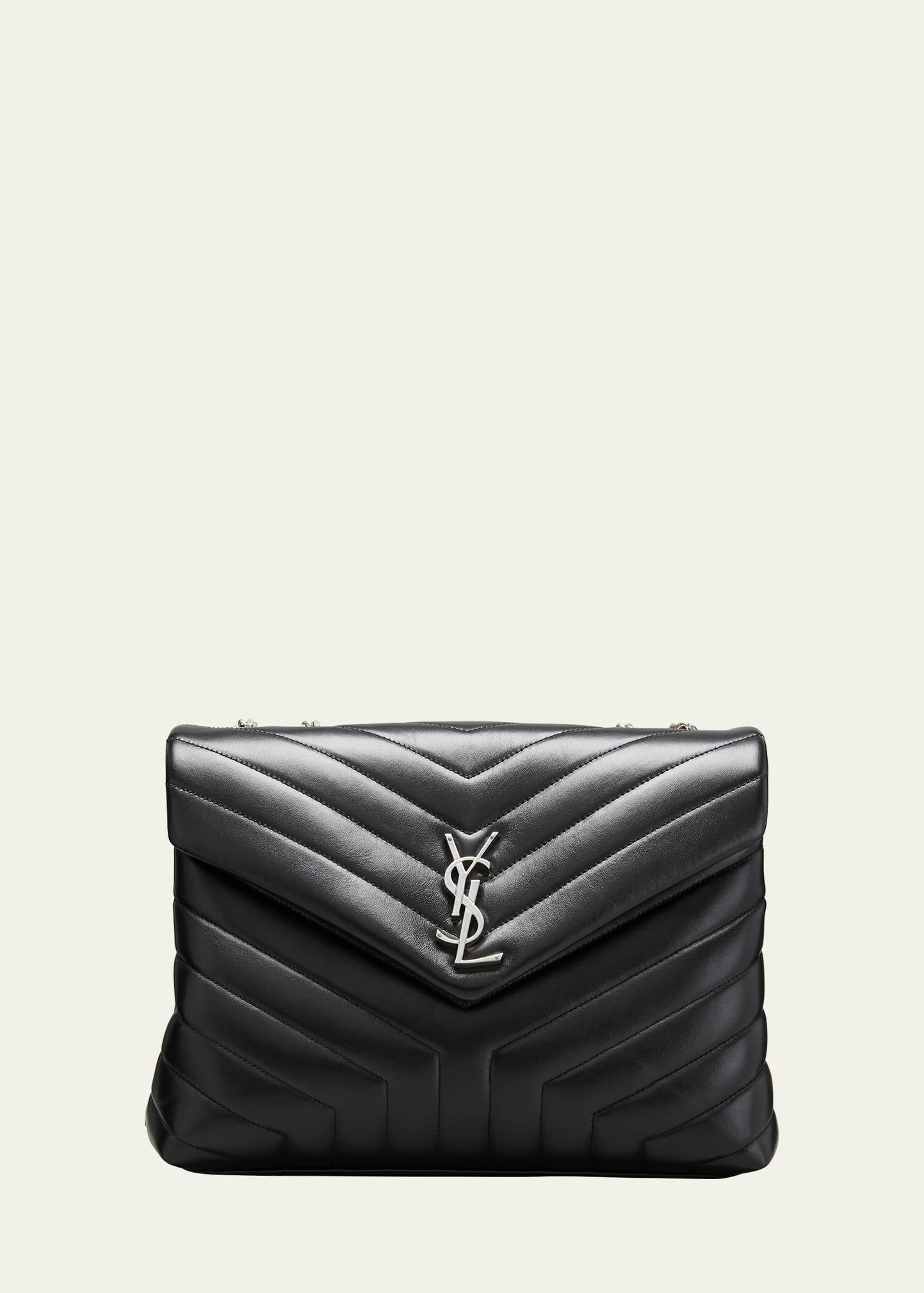 loulou medium ysl shoulder bag in quilted leather