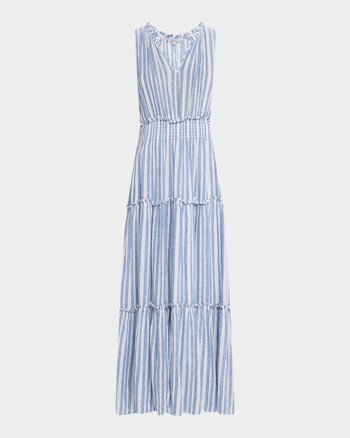 loulou striped maxi dress