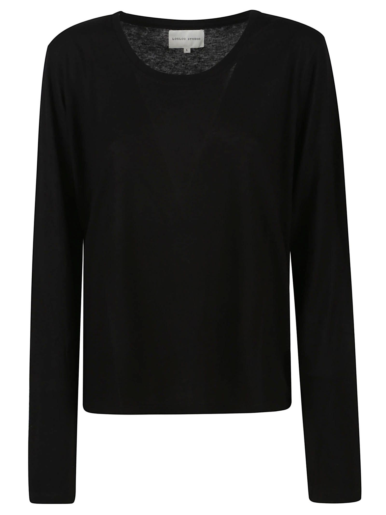 loulou studio ava long sleeve top