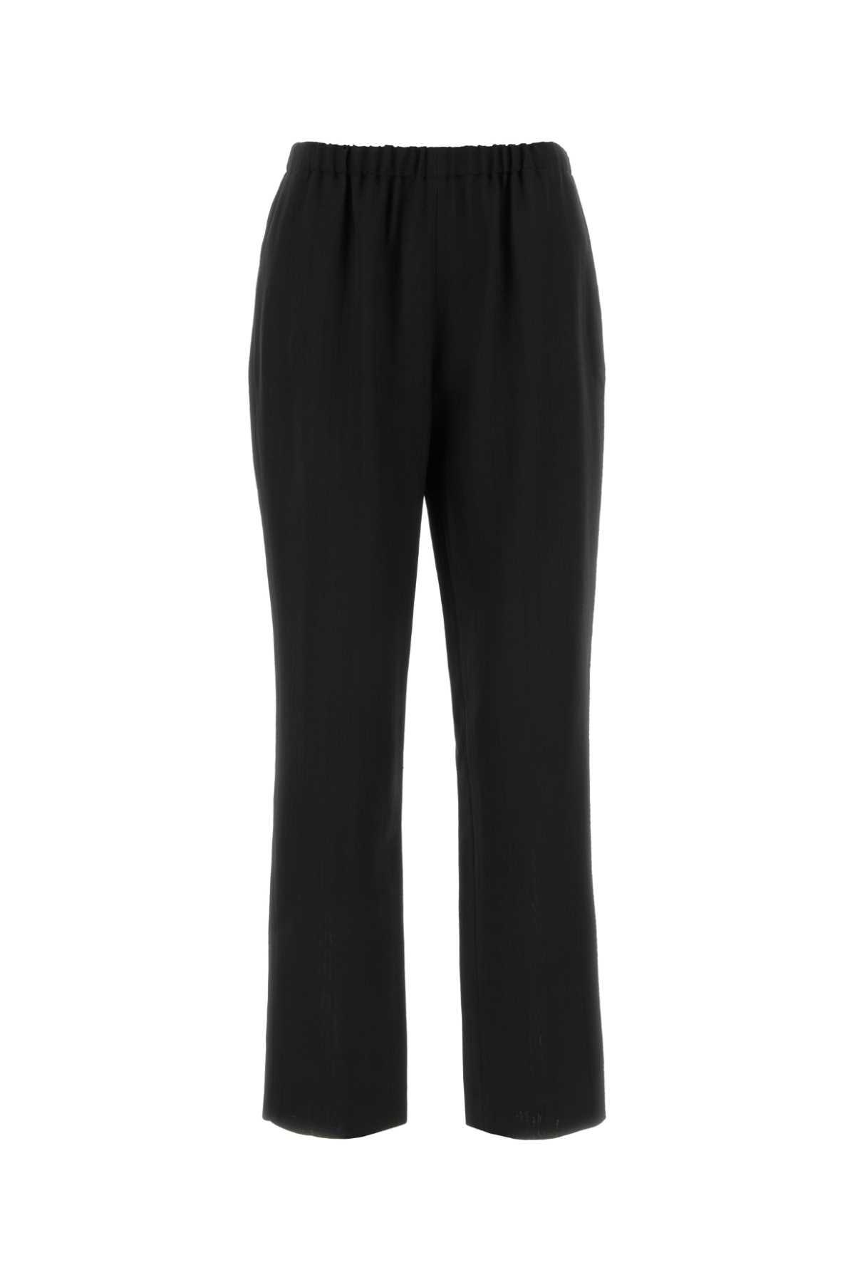 loulou studio black jersey scot pant