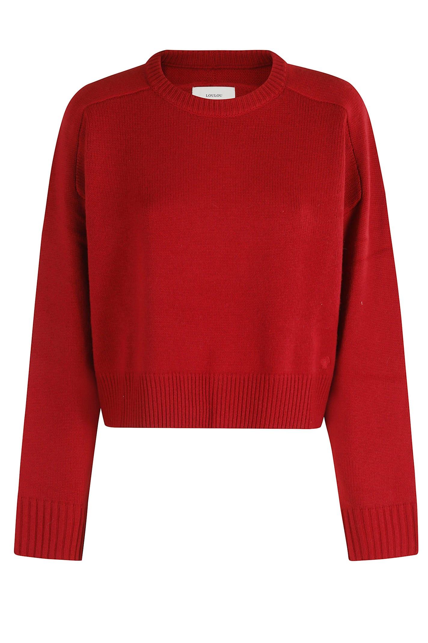 loulou studio bruzzi lds cropped sweater