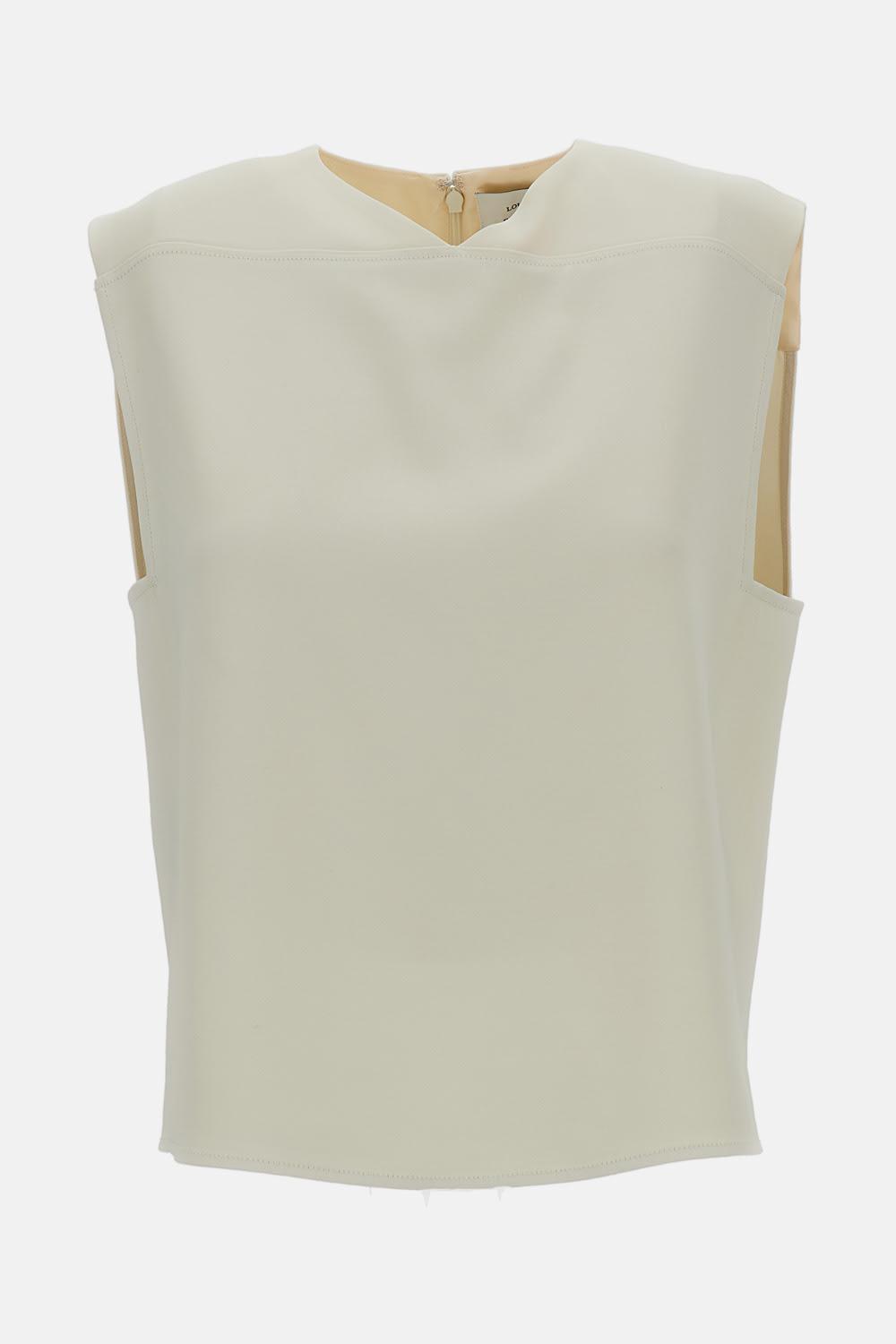 loulou studio daika boxy v-neck top