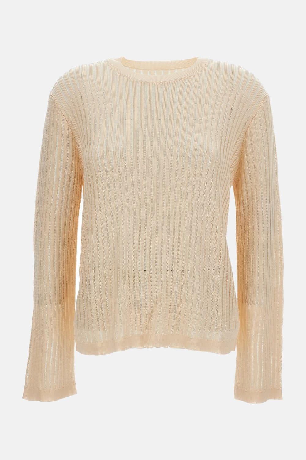 loulou studio hedora semi trasparent sweater