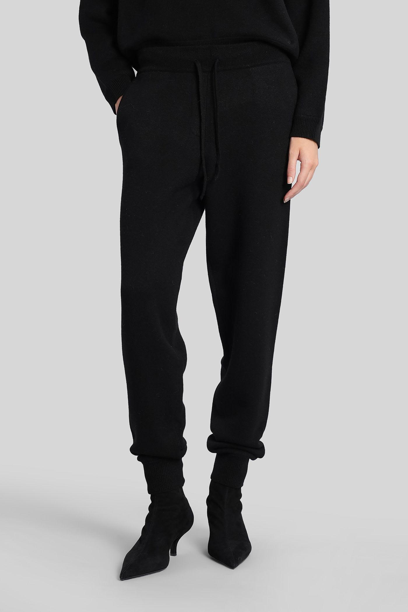 loulou studio hespero lds pants in black cashmere
