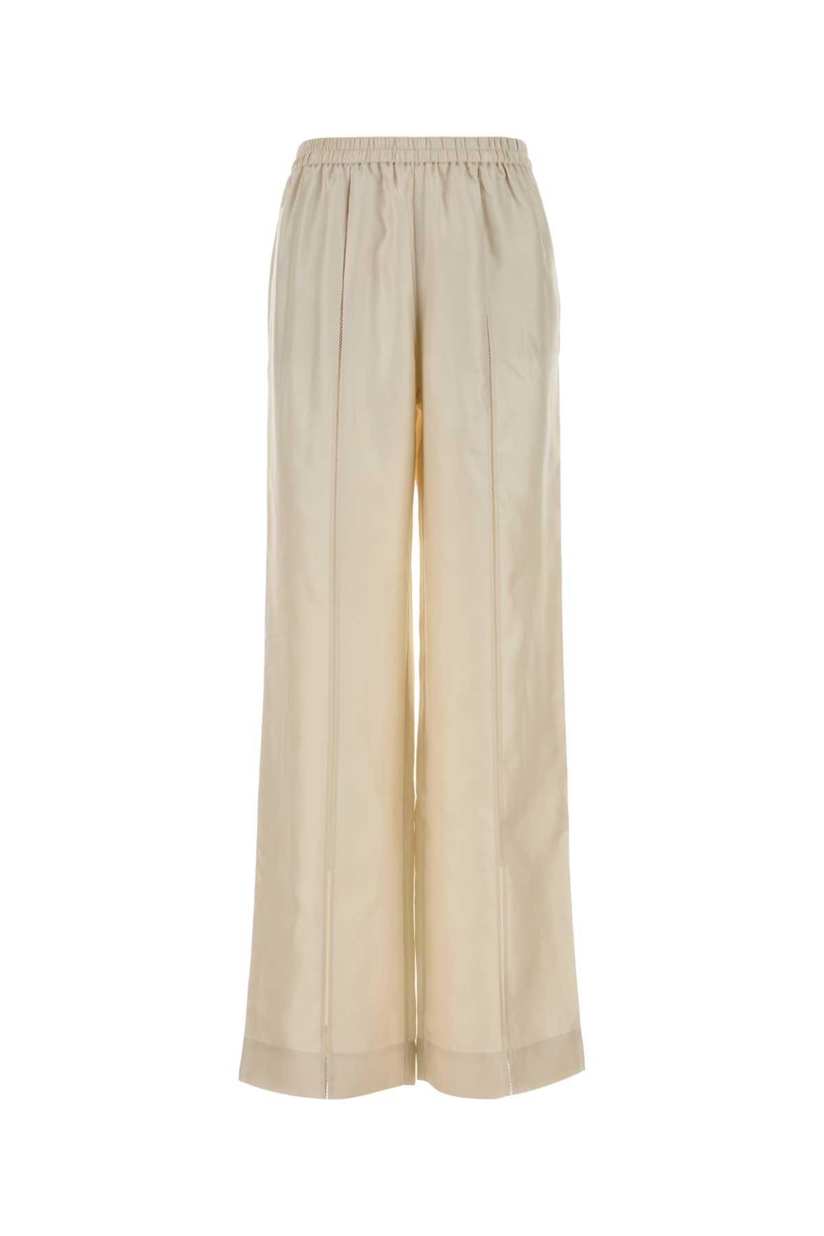 loulou studio ivory satin lars wide-leg pant