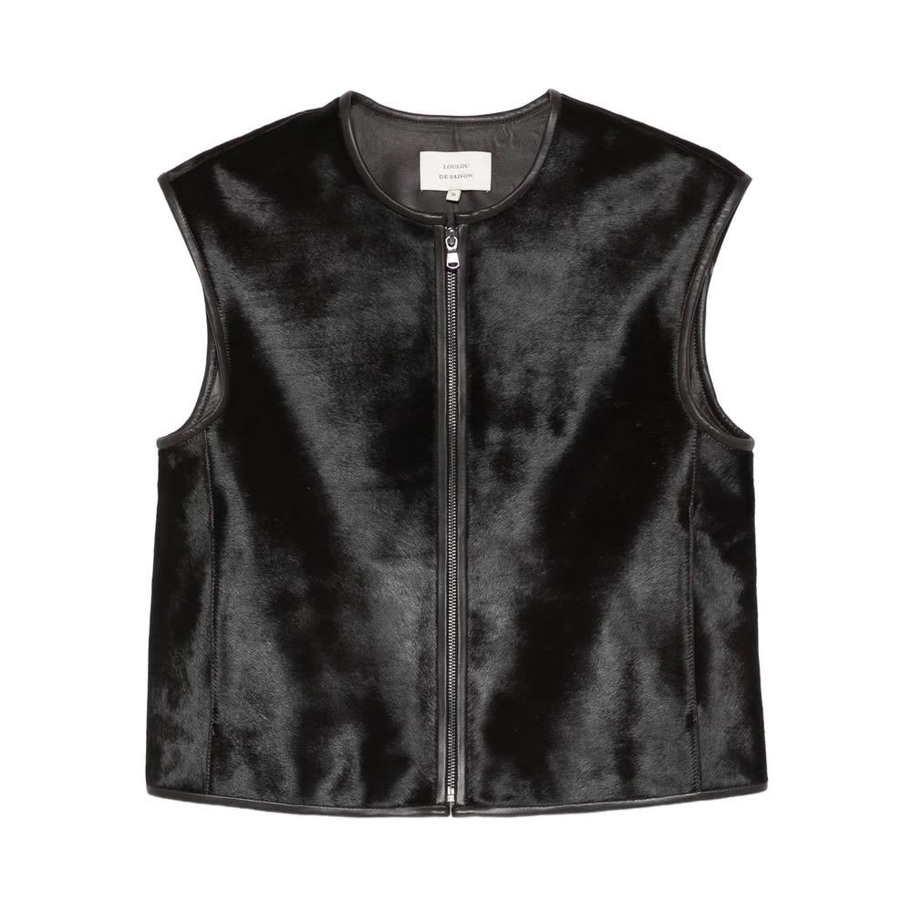 loulou studio leather waistcoat