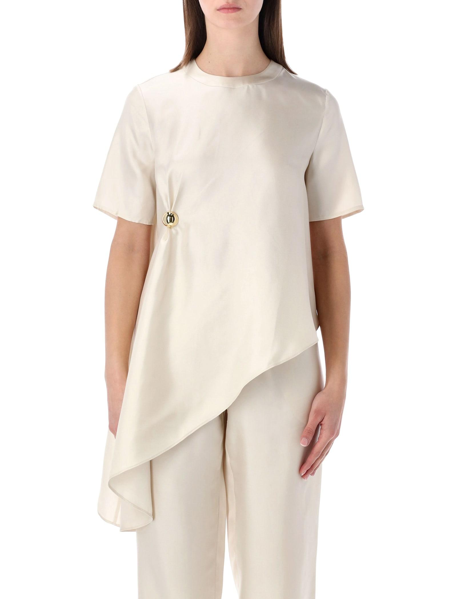 loulou studio loulou madea asymmetric silk top