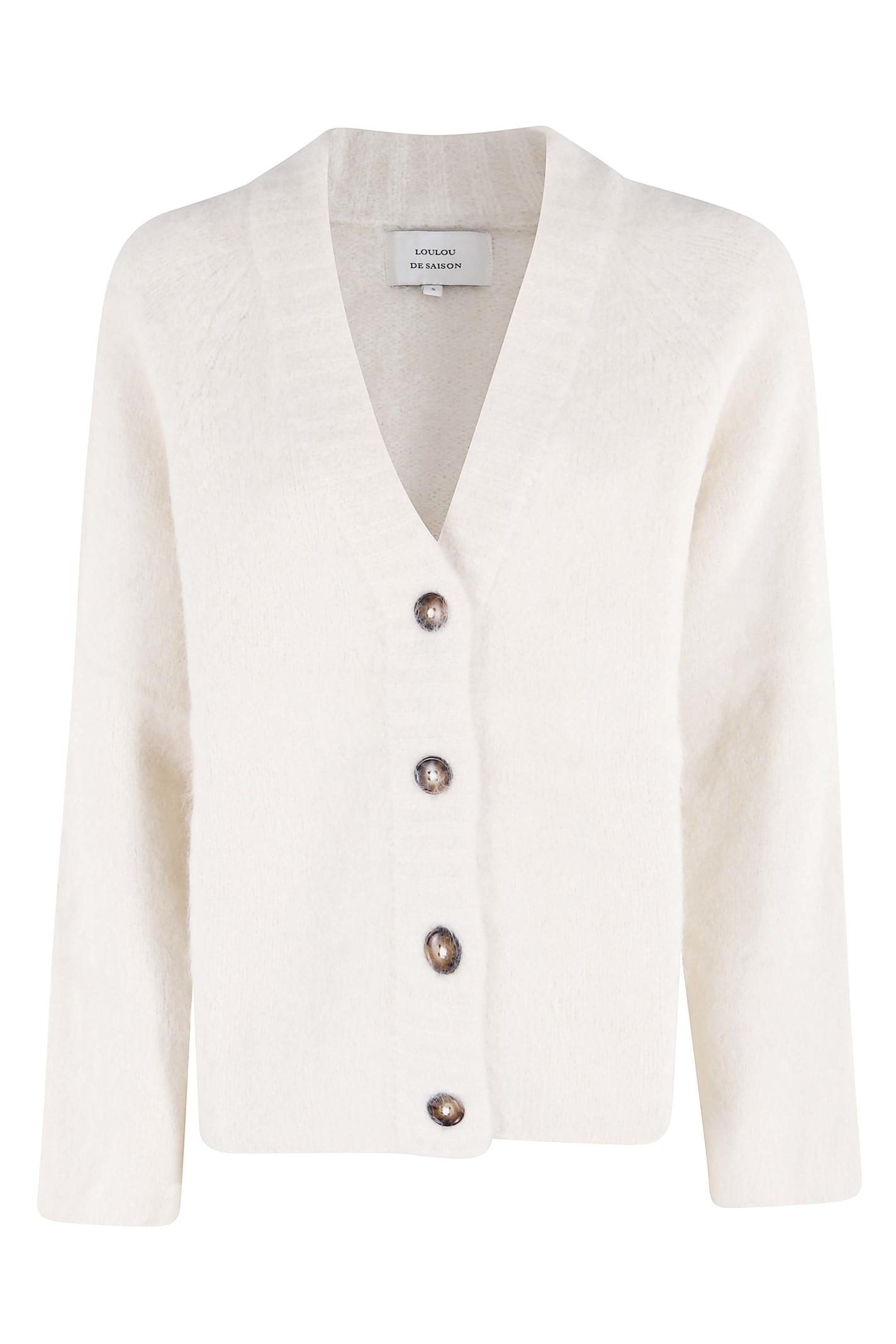 loulou studio lynn v neck cardigan