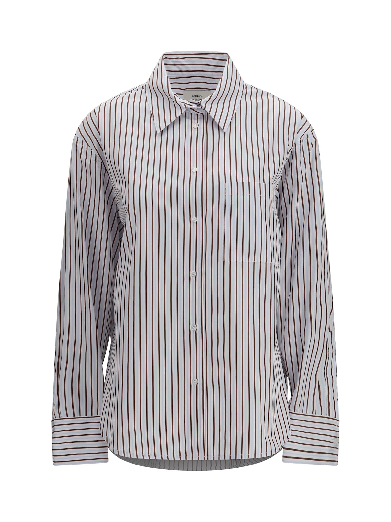 loulou studio maud striped shirt