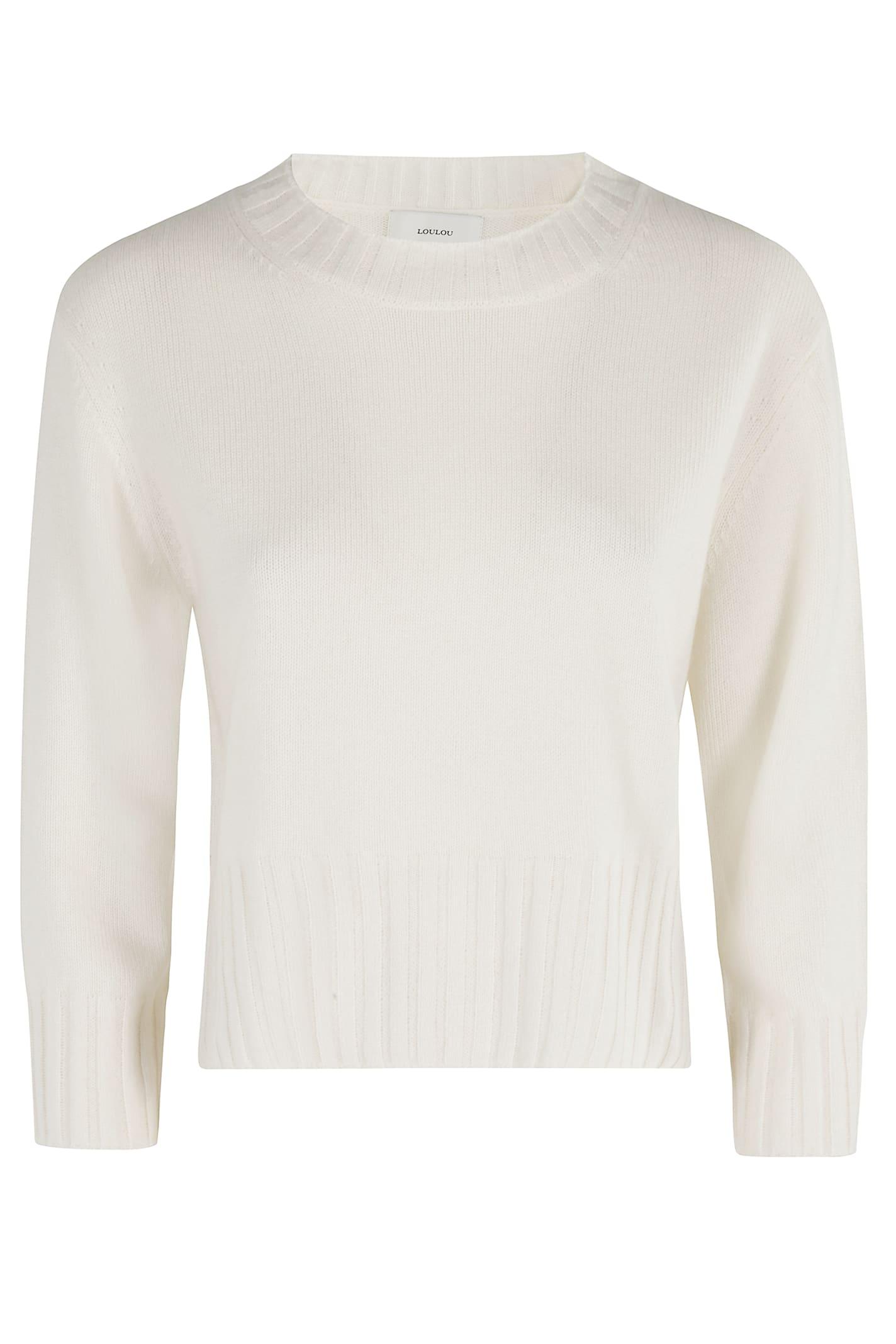 loulou studio mora lds cropped sweater